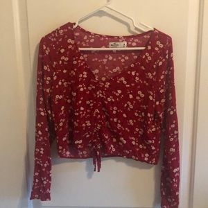 Floral hollister shirt